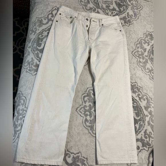Levis cropped white jeans - Picture 1 of 3